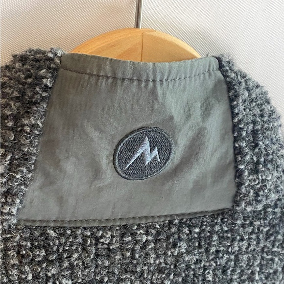 Marmot Men’s Medium Wool Knit Full Zip Jacket | Outdoor Techwear - Picture 11 of 12